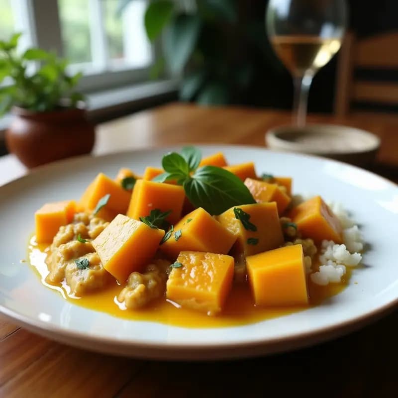 K Hitchcock de Calabaza y Coco con Especias: Receta Australiana Vegana y Sin Azúcar