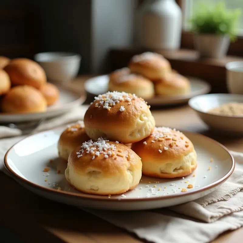 Kanelbulle Sueco de Harina de Coco: Bollos de Cardamomo Keto y Sin Azúcar