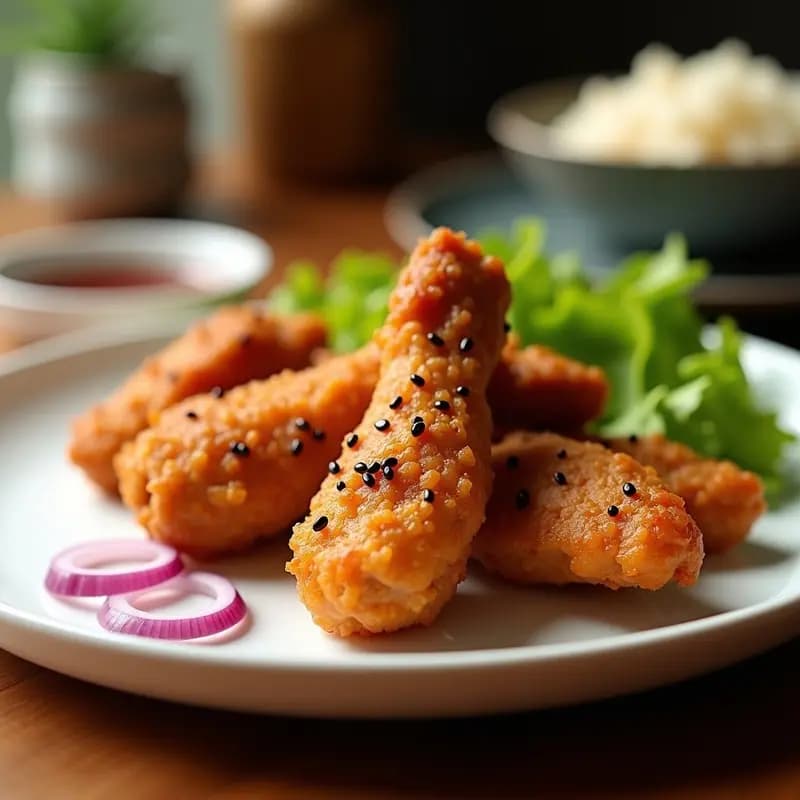 Karaage Japonés de Pollo Marinado en Jengibre y Ajo: Receta Crujiente en Airfryer