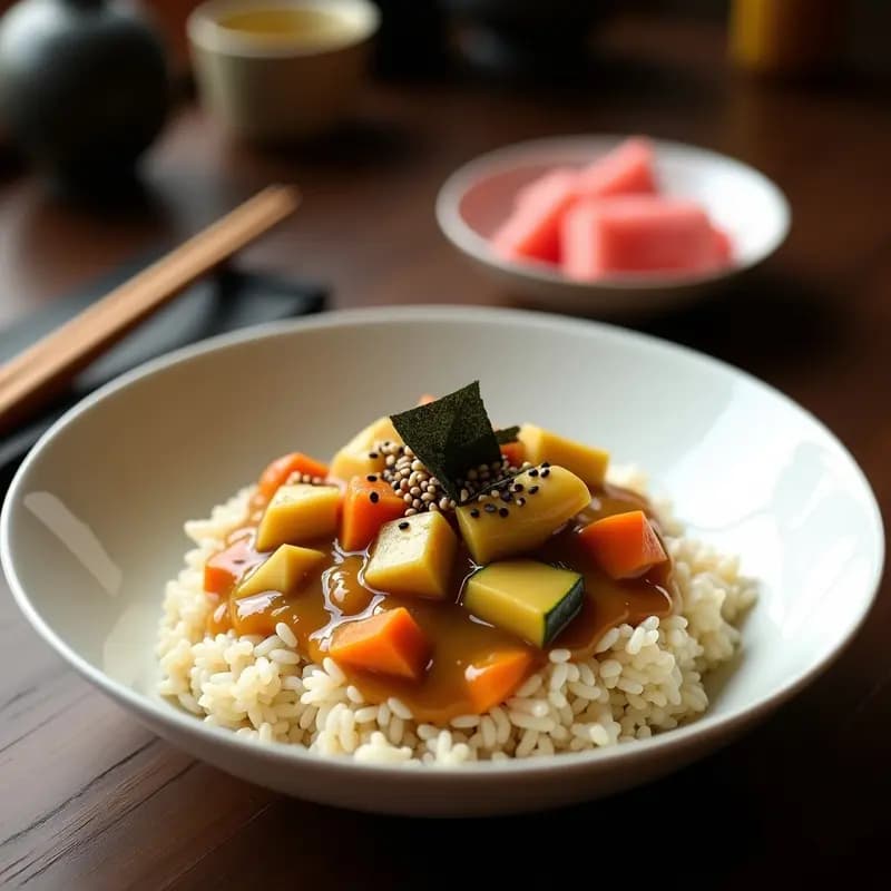 Karen Raisu con Curry Japonés y Arroz: Receta Reconfortante en Olla Rápida