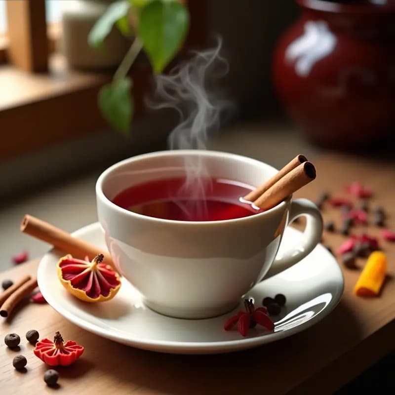 Karkadé con Canela y Clavo: Bebida Egipcia Antioxidante y Relajante