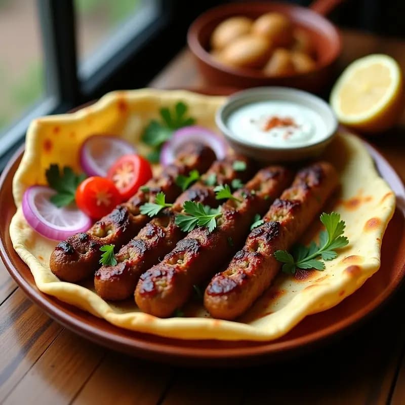 kebab de adana con pan de lavash: Receta Turca picante y especiada en 25 Minutos