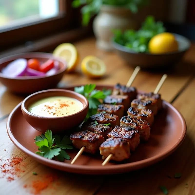 Kebabs de Cordero con Especias Marroquíes y Salsa de Yogur: Receta en Grill Rápida y Sabrosa