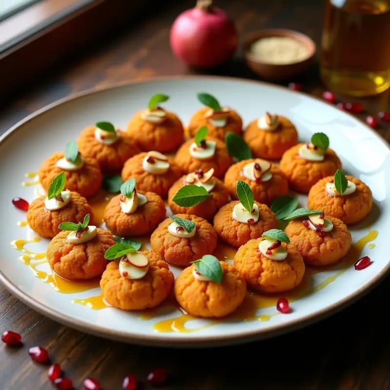 Kebbeh de Calabaza y Queso Feta: Entrante Libanés Horneado con Miel