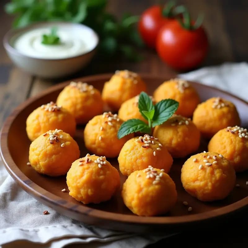 Kebbeh de Calabaza y Queso: Aperitivo Sirio-Libanés Vegano con Toque Dulce