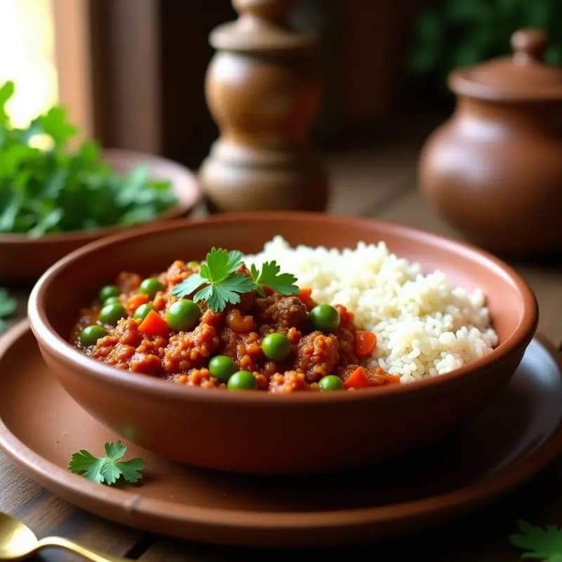 Keema Matar Indio con Guisantes y Carne Picada: Receta en Olla Rápida y Alta en Proteínas