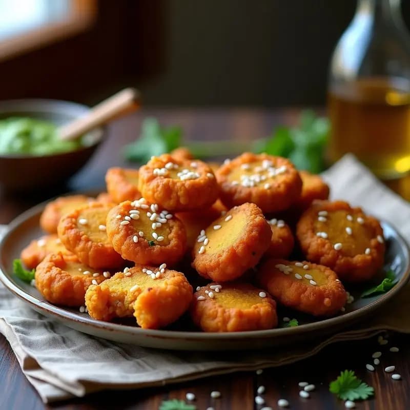 Keema Pakora de Cordero y Garbanzos: Aperitivo Indio Crujiente en Airfryer