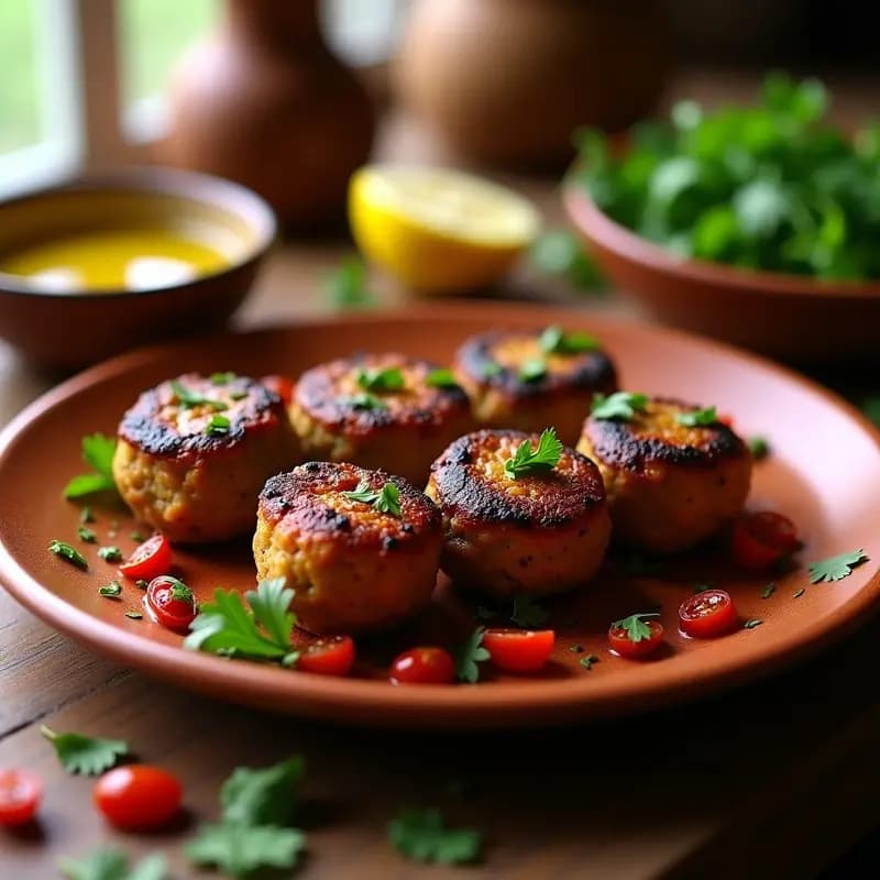 Kefta de Cordero con Especias Bereber y Tomates Secos: Receta Marroquí en Brochetas