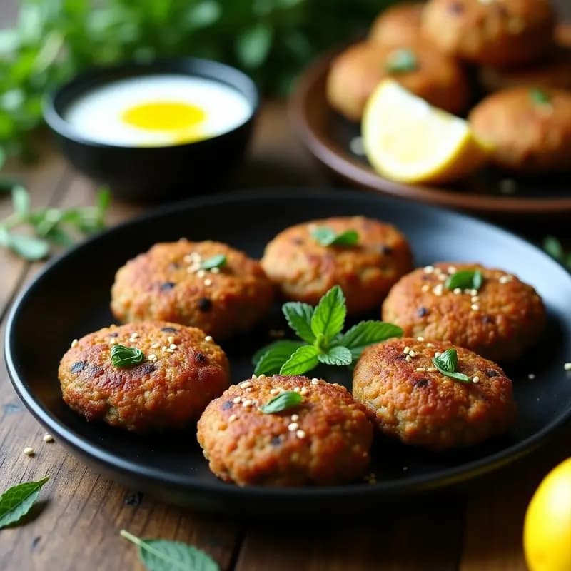 Keftedes de Berenjena y Lentejas: Hamburguesas Griegas Veganizadas en Airfryer