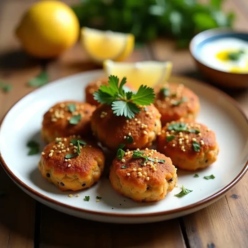 Keftedes Griegos de Garbanzos y Aceitunas Kalamata: Receta en Airfryer sin Carne