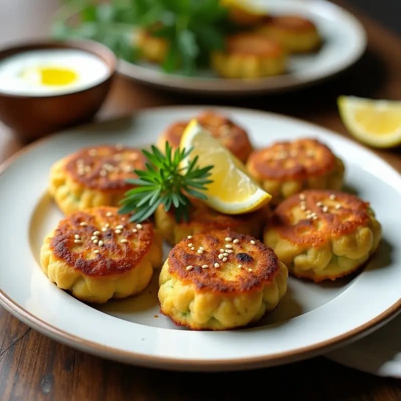 Keftedes de Garbanzos y Calabacín: Receta Griega Vegana y Baja en Calorías