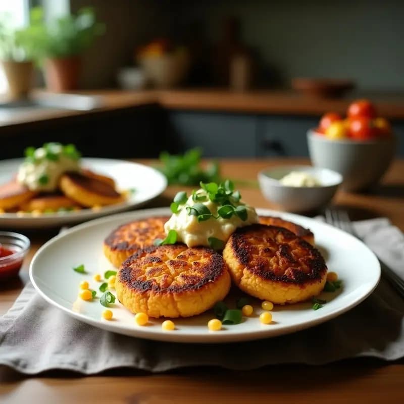 Keftedes de Garbanzos y Hierbas: Hamburguesas Griegas Veganas con Toque Mediterráneo