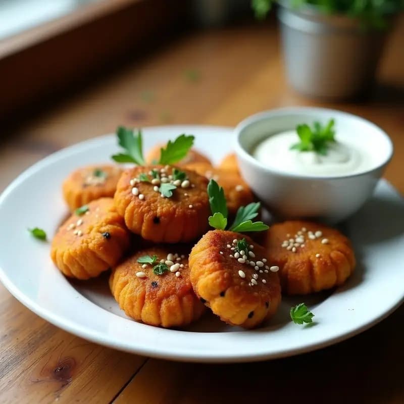 Keftedes de Lentejas Corail y Ajo Negro: Albóndigas Griegas Veganas y Sin Gluten