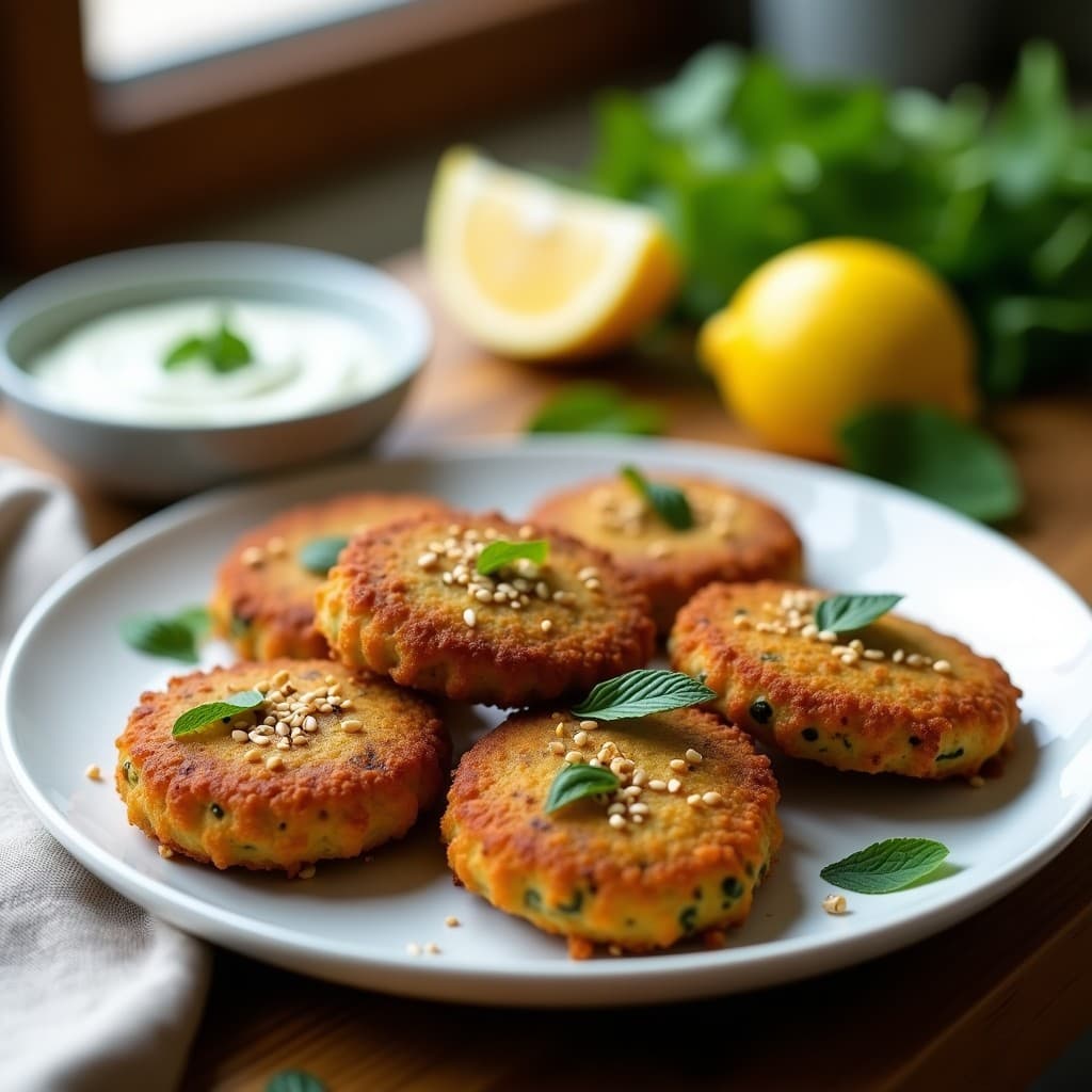 Keftedes de Lentejas Corail y Zucchini: Receta Griega Vegana en Airfryer