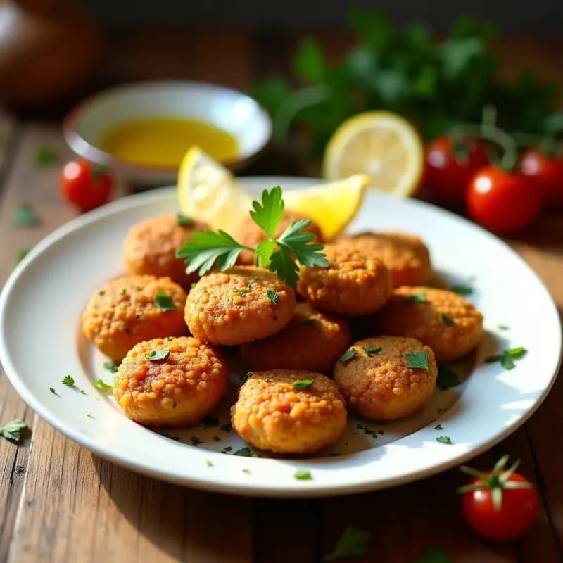 Keftedes de Lentejas y Tomate: Albóndigas Griegas Vegan en Sartén