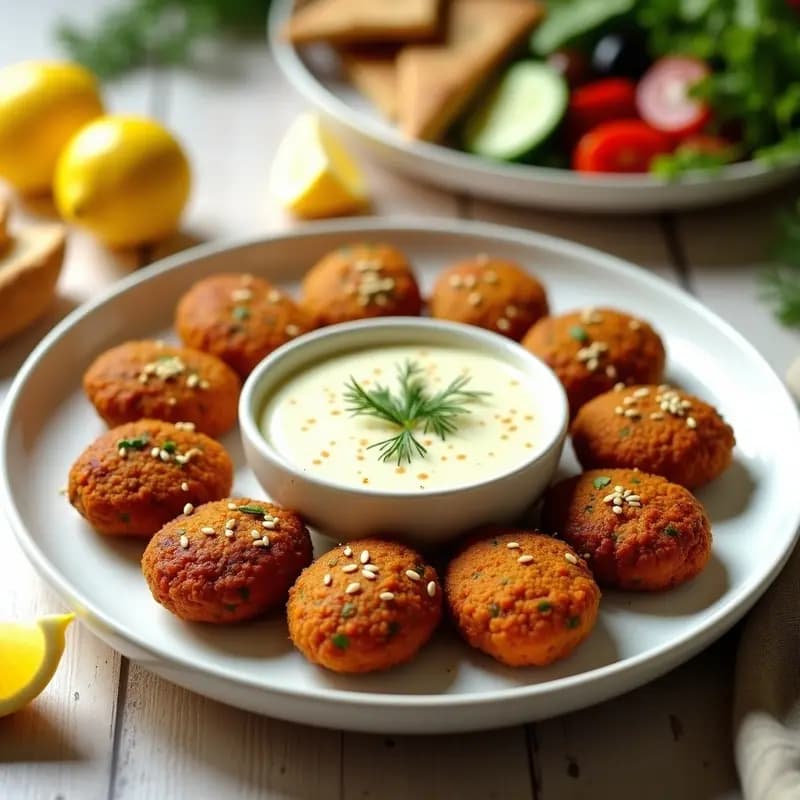 Keftedes de Lentejas y Zanahoria: Hamburguesas Griegas Veganas con Salsa de Limón