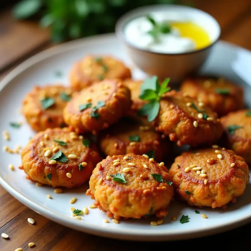 Keftpedes de Lentejas y Cebolla Caramelizada: Albóndigas Griegas Veganas en Airfryer