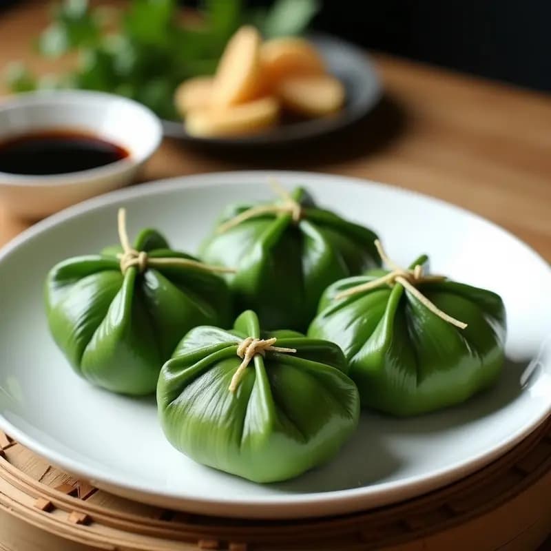 Kgunakan de Cerdo al Vapor con Hoja de Loto: Receta China Tradicional en Thermomix