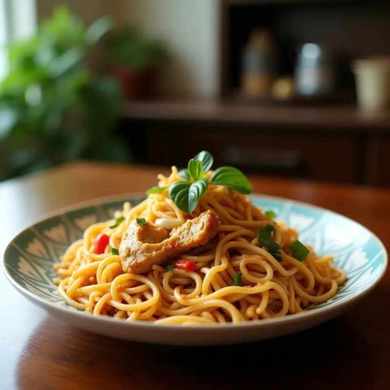 Khao Soi de Pollo y Fideos de Arroz: Receta del Norte de Tailandia en Olla Lenta