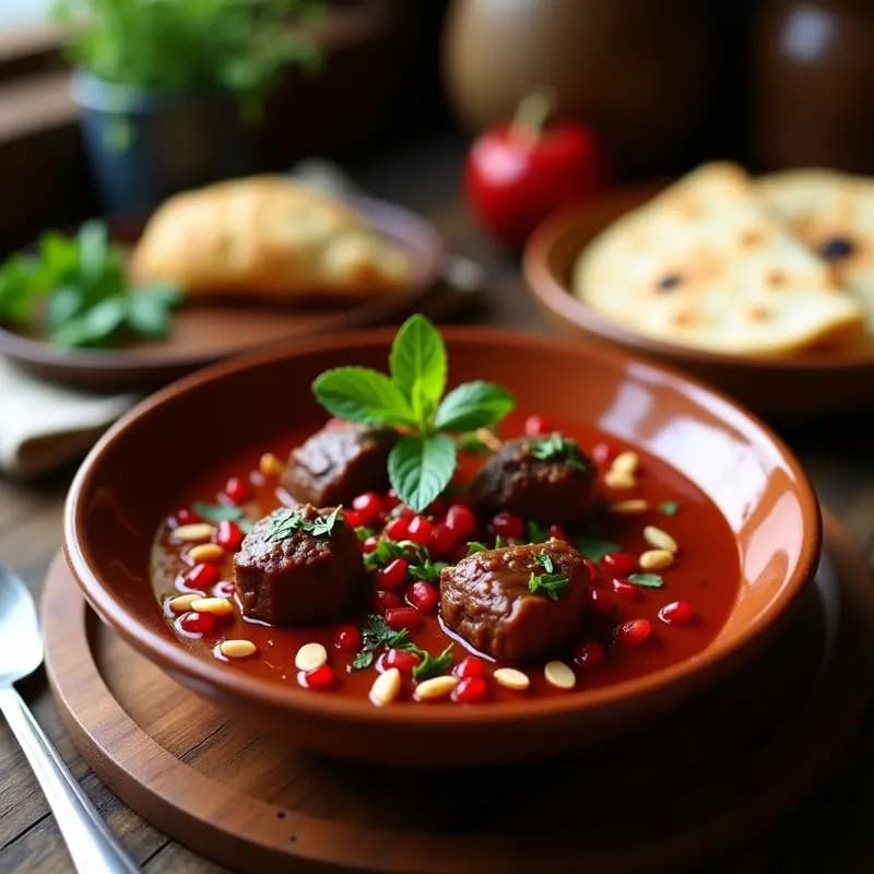 Khorovat de Cordero y Granada: Receta Armena Tradicional en Olla Lenta