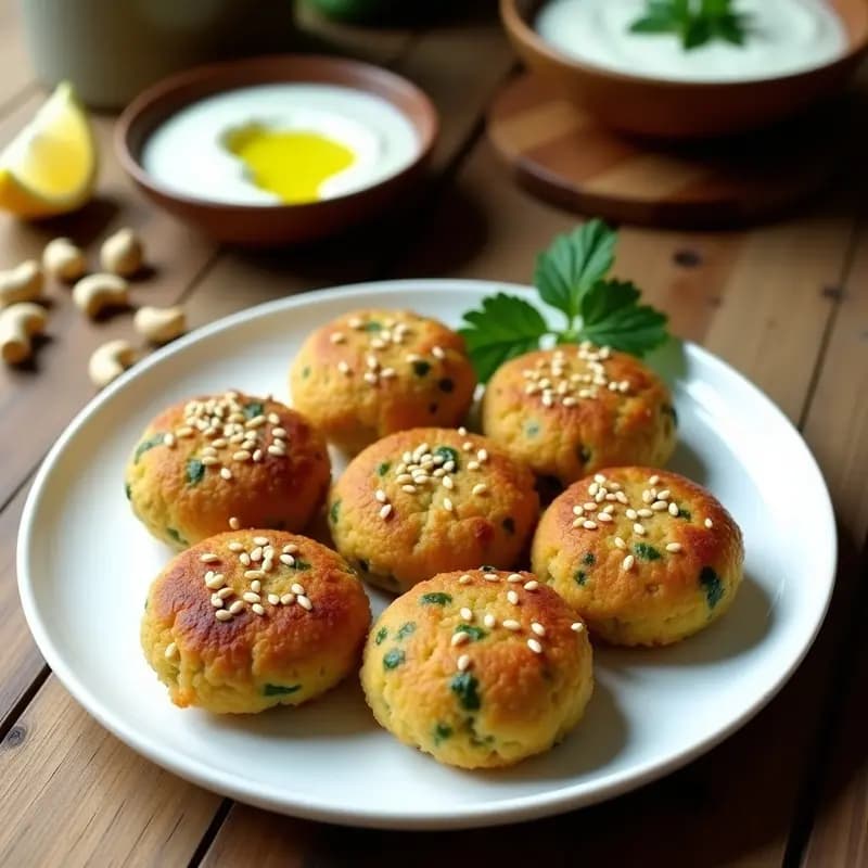 Kibbeh de Calabacín y Bulgur: Aperitivo Libanés Vegano y Crujiente