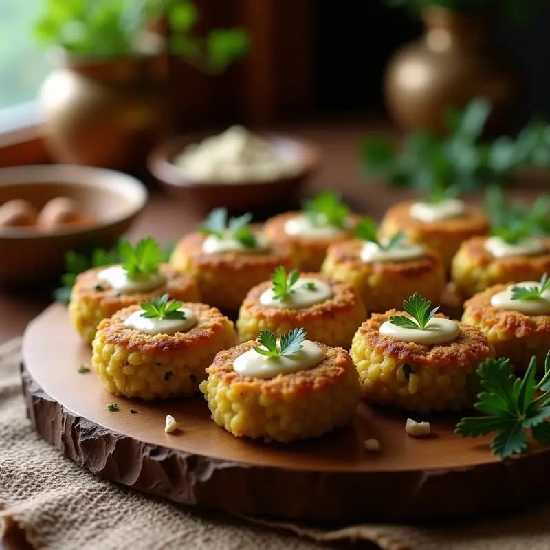 Kibbeh Libanes de Calabacín y Lentejas: Receta Vegana Sin Horno y Alta en Fibra