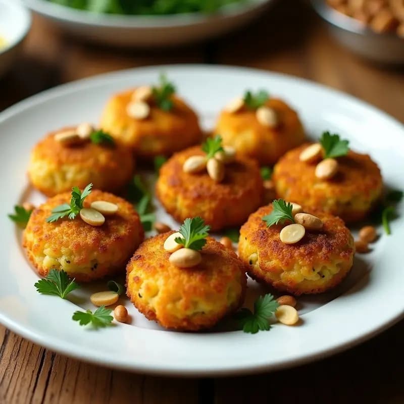 Kibbeh de Calabacín y Piñones: Croquetas Árabes Keto y Sin Carne
