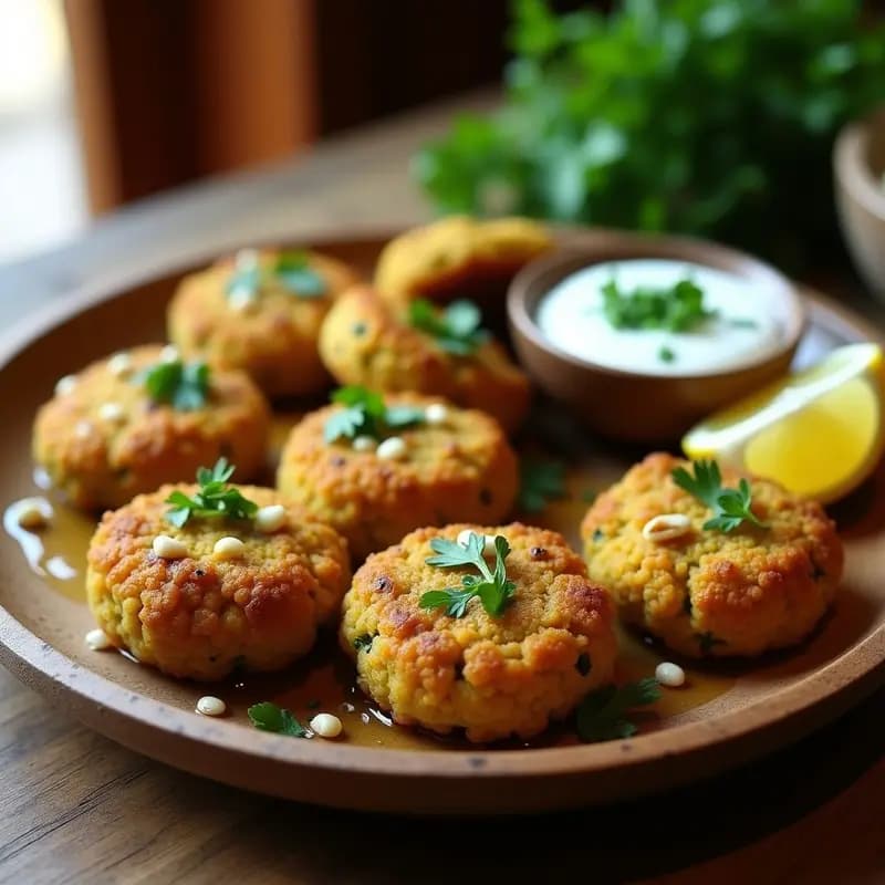 Kibbeh de Calabacín y Piñones: Receta Libanesa Vegana y Baja en Calorías