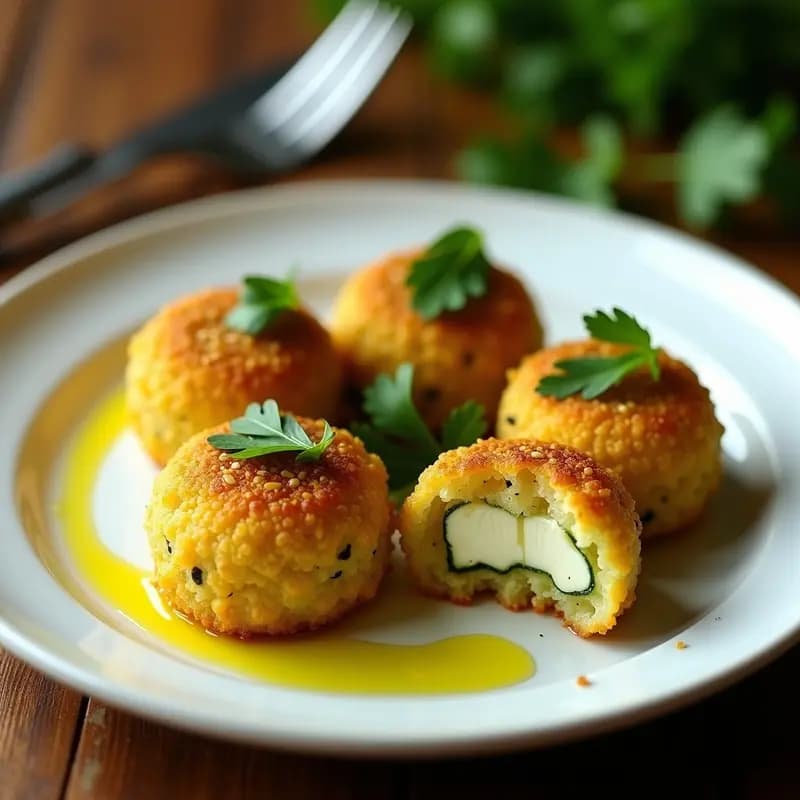 Kibbeh de Calabacín y Queso Feta: Entrante Libanés Sin Gluten y Crujiente