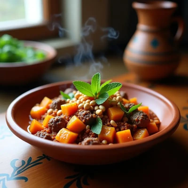 Kibbeh Naharnieh de Calabaza y Carne de Res: Receta Libanesa en Olla Express