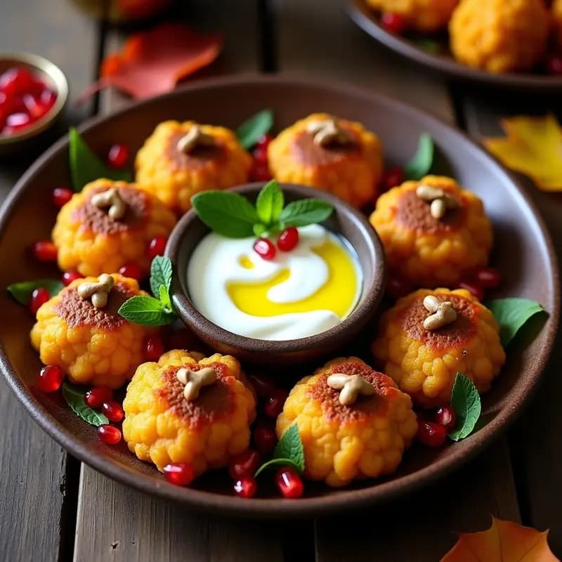 Kibbeh de Calabaza y Cordero: Receta Libanesa de Otoño en Horno con Especias Orientales