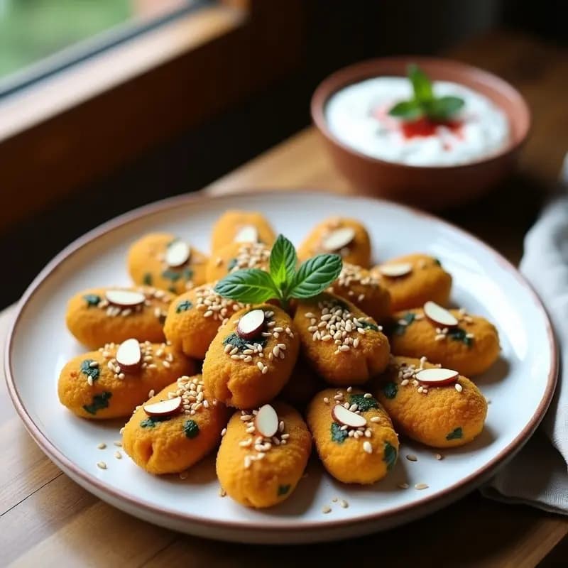Kibbeh de Calabaza y Espinacas: Croquetas Libaneses Veganas con Toque de Sumac