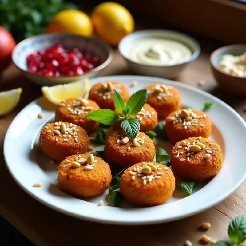 Kibbeh de Calabaza y Lentejas: Croquetas Árabes Veganas Crujientes en Airfryer