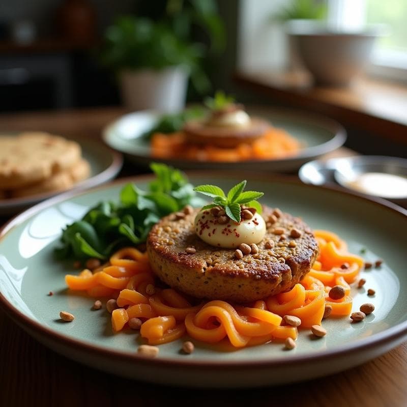 Kibbeh de Calabaza y Nueces: Receta Libanesa Vegana en Airfryer