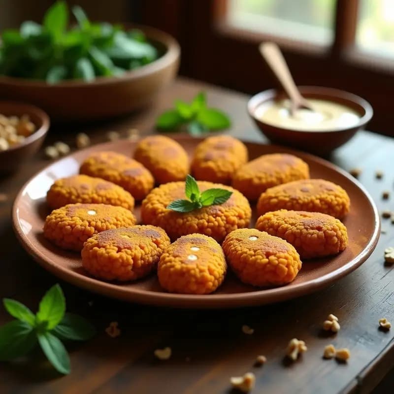 Kibbeh de Calabaza y Nueces: Entrante Árabe Vegano con Especias Orientales
