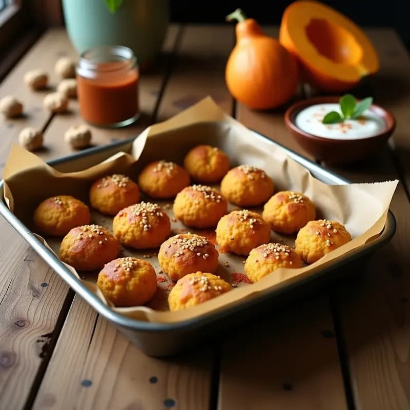 Kibbeh de Calabaza y Nueces: Empanadas Libanesas Veganas al Horno