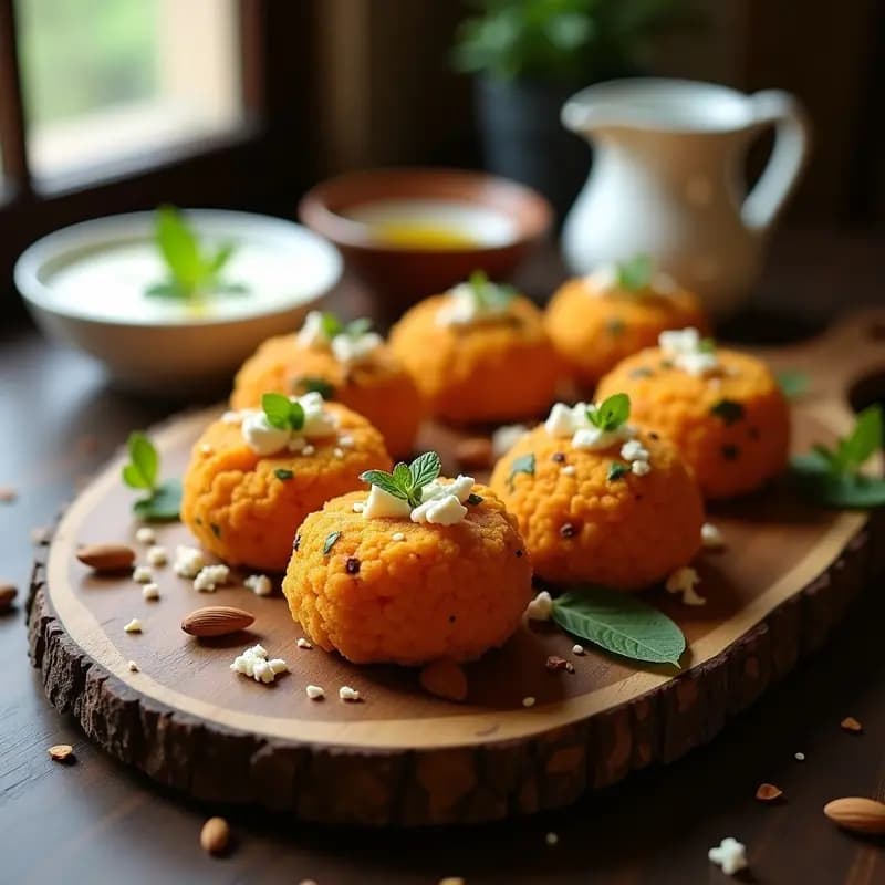 Kibbeh de Calabaza y Queso Feta: Aperitivo Sirio Horneado y Crujiente