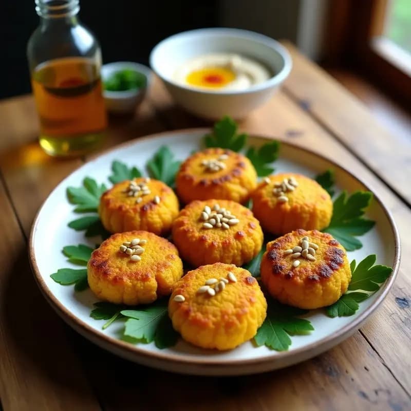 Kibbeh de Calabaza y Semillas de Girasol: Entrante Libanés Vegano y Sin Gluten