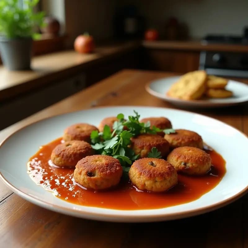 Kibbeh de Carne y Trigo: Croquetas Libanesas Crujientes en Sartén