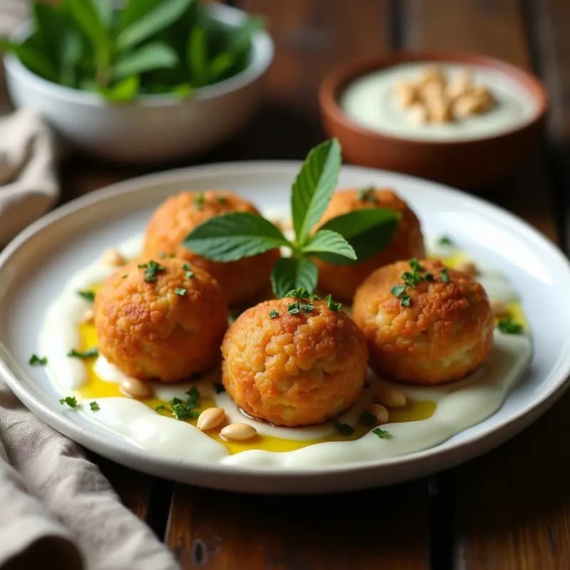 Kibbeh de Carnes Mixtas con Yogur y Aceite de Oliva: Receta Libanesa en Airfryer