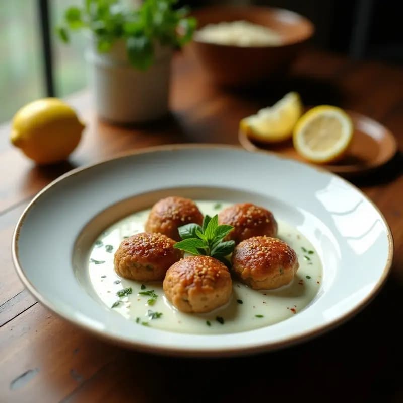 Kibbeh de Cordero y Bulghur con Salsa de Yogur: Receta Libanesa en Olla Exprés