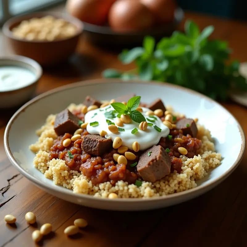Kibbeh de Cordero con Bulguhr y Especias: Receta Libanesa en Olla Lenta