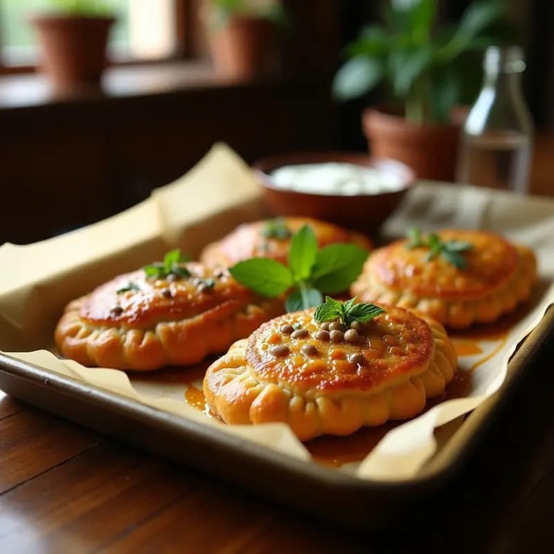 Kibbeh de Cordero y Piñones: Empanadas Árabes Crujientes al Horno