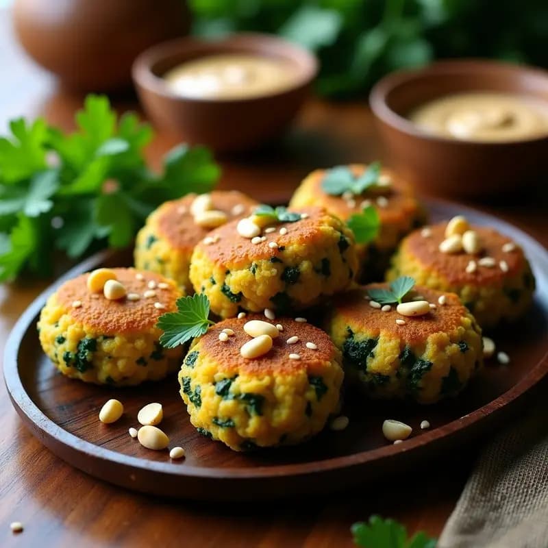 Kibbeh de Espinacas y Piñones: Receta Árabe Vegana con Toque Crujiente