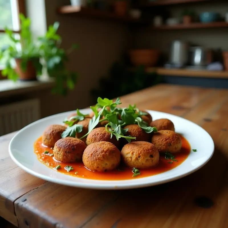 Kibbeh de Falafel y Espinacas: Receta Libanesa Crudivegana con Toque Crujiente