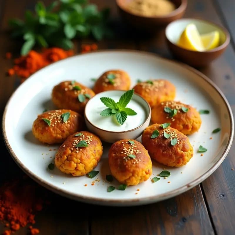 Kibbeh de Lentejas y Calabaza: Receta Siría Vegana al Horno con Yogur de Soja