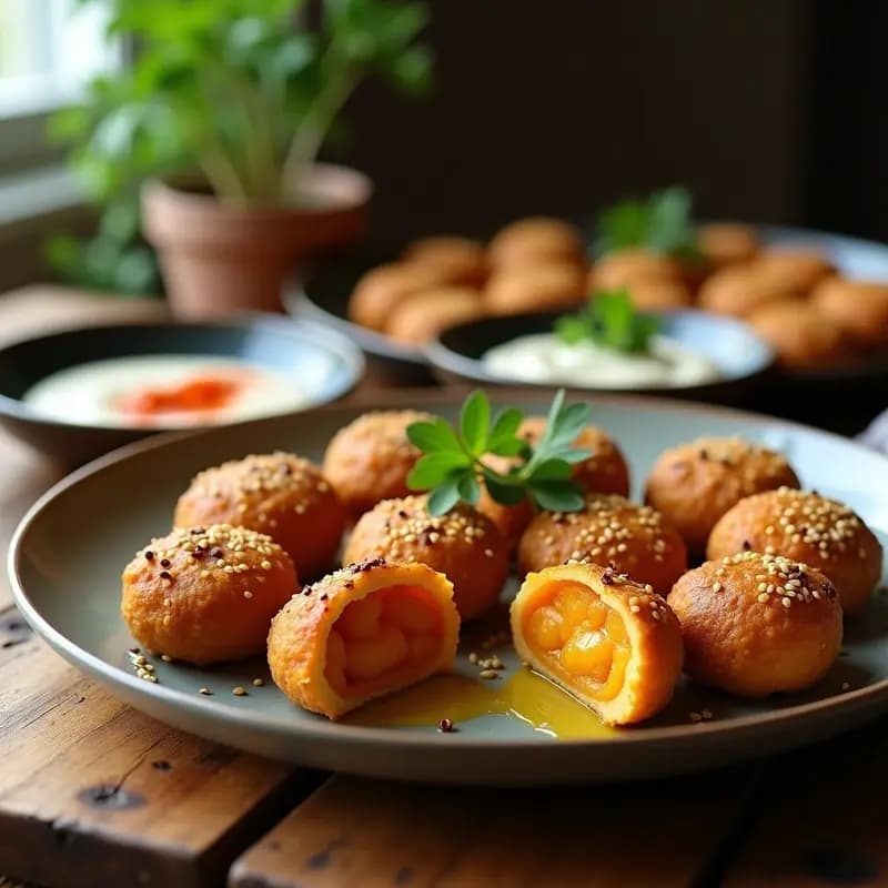 Kibbeh de Lentejas y Calabaza: Albóndigas Veganas de Oriente Medio con Toque Dulce