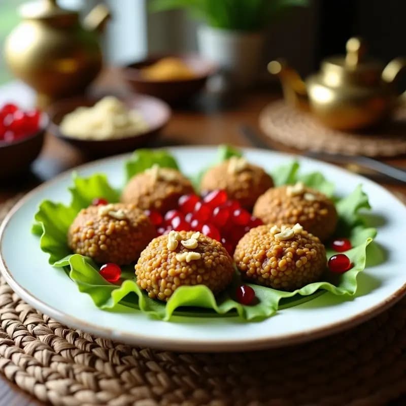 Kibbeh de Lentejas Rojas y Cebada: Receta Libanesas Vegana y Sin Horno