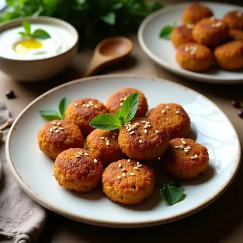 Kibbeh de Lentejas y Cebolla: Croquetas Sirias Veganas y sin Gluten en Airfryer