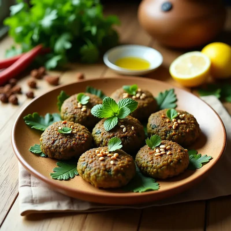 Kibbeh Nayye de Lentejas y Cilantro: Receta Libanesa Crudivegana con Especias